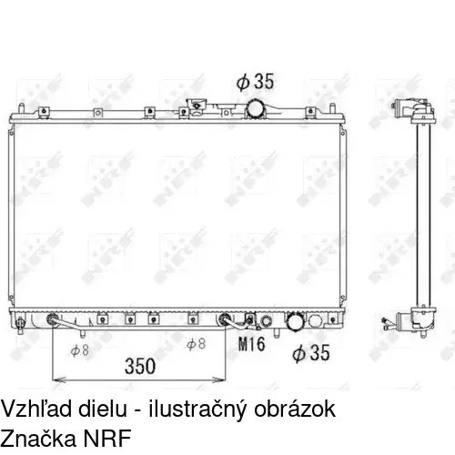 Chladiče vody POLCAR 521708-3 - obr. 2