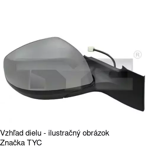 Vonkajšie zrkadlo POLCAR 5506524E - obr. 2