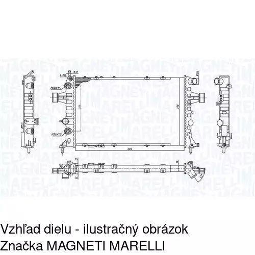 Chladiče vody POLCAR 550808-3 - obr. 2