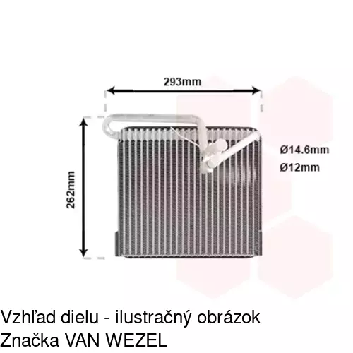 Výparník klimatizácie POLCAR 5508P81X - obr. 2