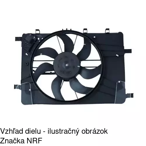 Ventilátor bez krytu / podpery POLCAR 551123U3