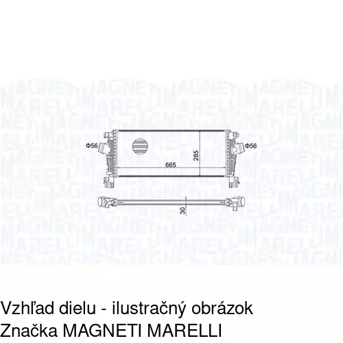 Chladiče vzduchu (Intercoolery) 5520J8-5 /POLCAR/