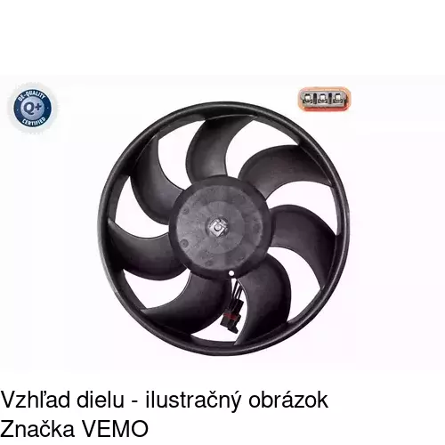 Ventilátor bez krytu / podpery POLCAR 555523U3