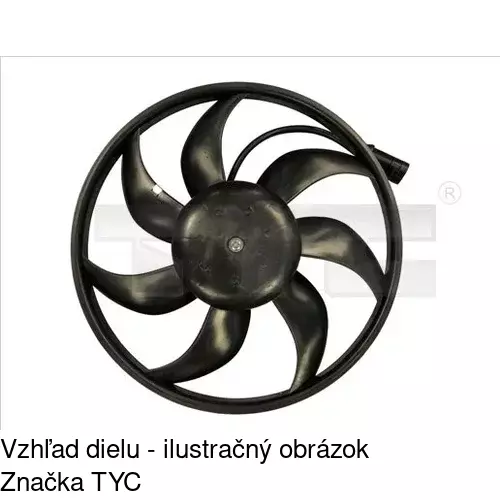 Ventilátor bez krytu / podpery POLCAR 555623U3 - obr. 1