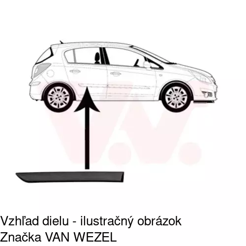 Lišta dverí 55580042 /POLCAR/