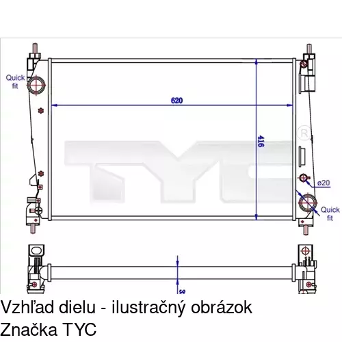 Chladiče vody POLCAR 555808-1