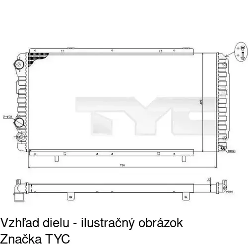 Chladiče vody POLCAR 570208-1