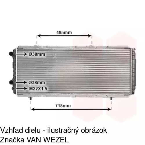 Chladiče vody POLCAR 570208-4 - obr. 2