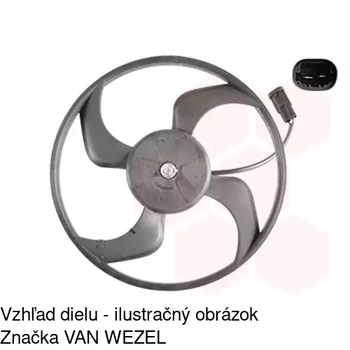 Ventilátor bez krytu / podpery POLCAR 571023U1 - obr. 3