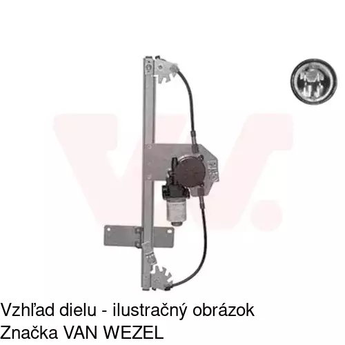 Mechanizmus sťahovania okna elektrický bez motora POLCAR 5724PSG1 - obr. 4