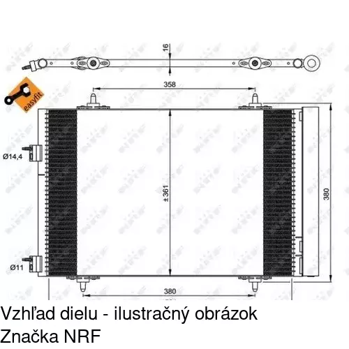 Chladiče klimatizácie 5748K8C4S /POLCAR/