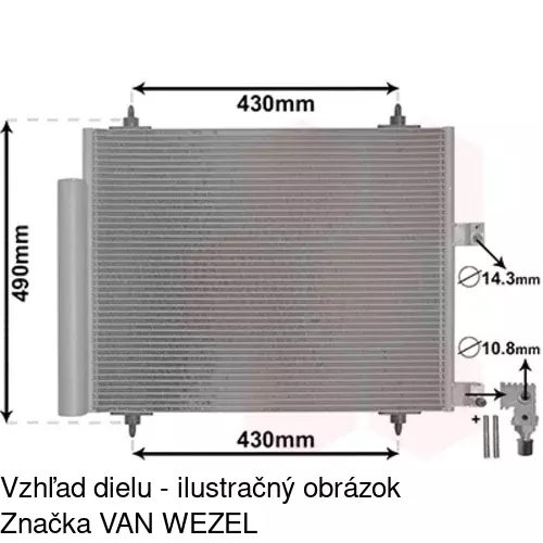 Chladiče klimatizácie POLCAR 5787K8C1 - obr. 3