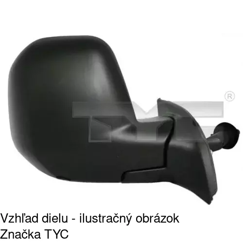 Vonkajšie zrkadlo POLCAR 5792512E