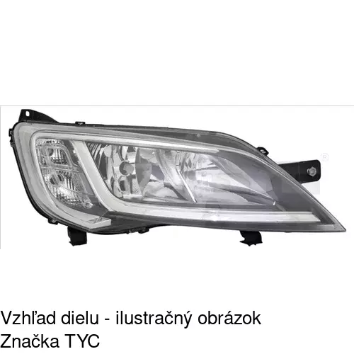 Hlavný reflektor POLCAR 57N1101U