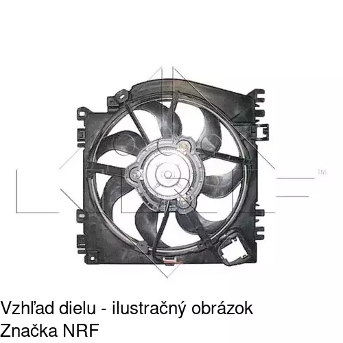 Ventilátory chladičov POLCAR 600123W1 - obr. 1