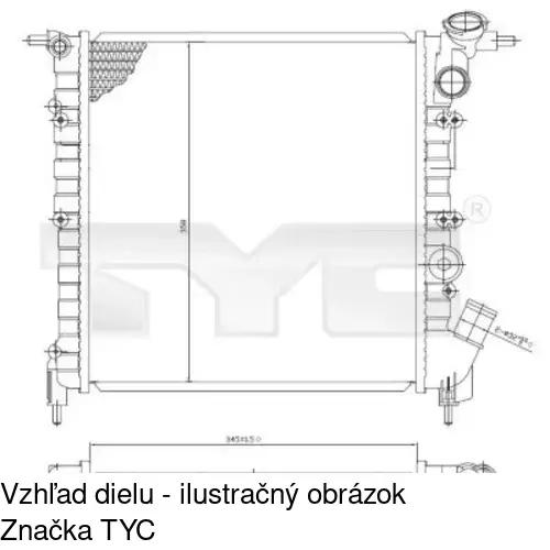 Chladiče vody POLCAR 600608-1