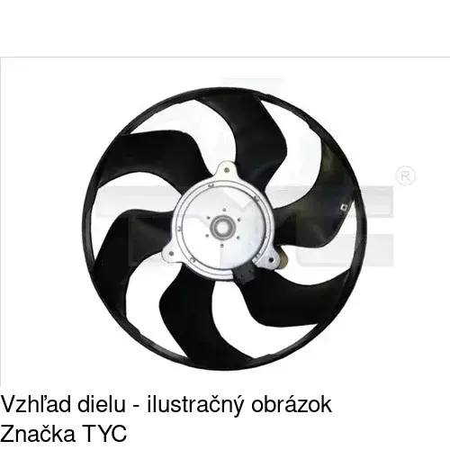 Ventilátor bez krytu / podpery POLCAR 600723U2 - obr. 5