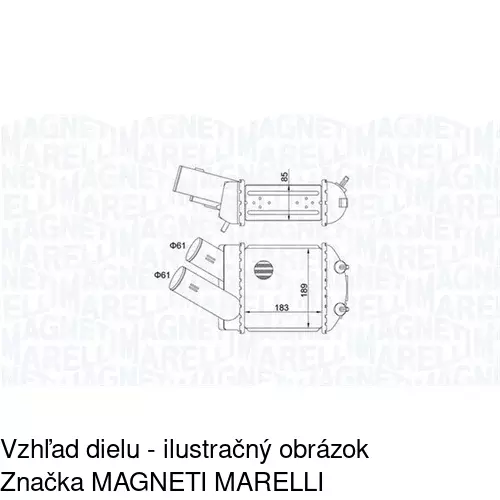 Chladiče vzduchu (Intercoolery) POLCAR 6007J8-1