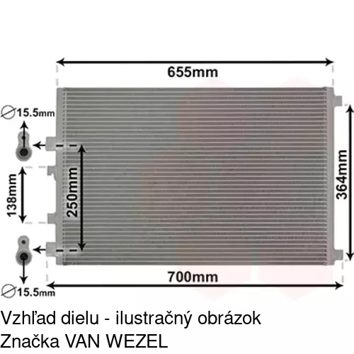 Chladiče klimatizácie POLCAR 6012K8C2S - obr. 2