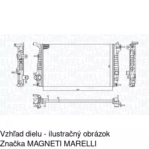 Chladiče vody POLCAR 601408-3 - obr. 1