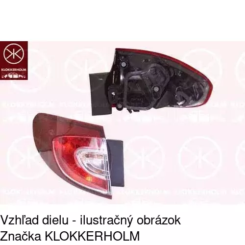 Zadné svetlo POLCAR 6014873E