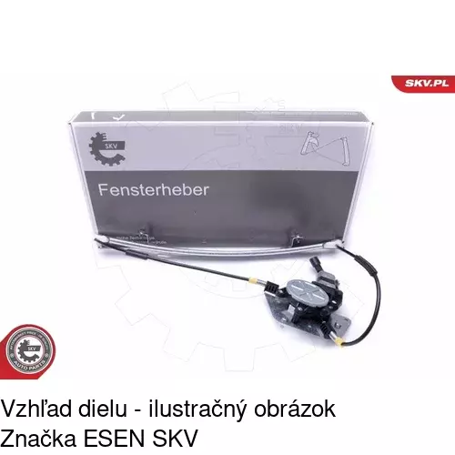 Elektrický mechanizmus okna dverí POLCAR 6015PSE2 - obr. 3