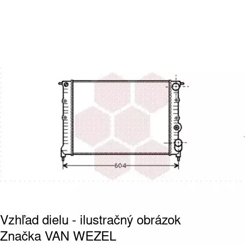 Chladiče vody POLCAR 602108-2 - obr. 1