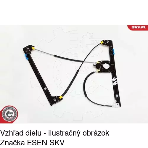 Elektrický mechanizmus okna dverí POLCAR 6037PSE1