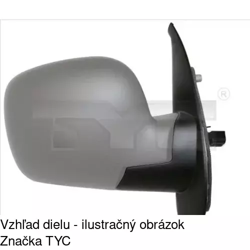 Vonkajšie zrkadlo POLCAR 6062526E - obr. 1