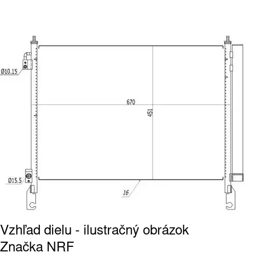 Chladiče klimatizácie POLCAR 6080K8C1