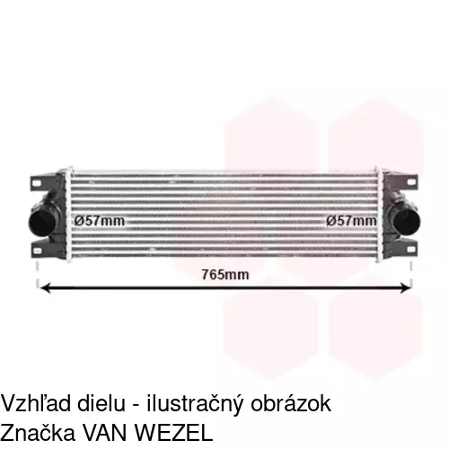 Chladiče vzduchu (Intercoolery) POLCAR 6095J8-1 - obr. 1