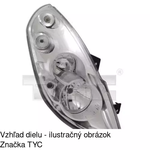 Hlavný reflektor POLCAR 60N1102E