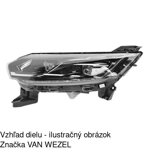 Hlavný reflektor POLCAR 60V209-V - obr. 1