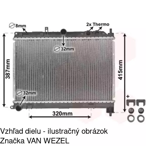 Chladiče vody POLCAR 636008-1