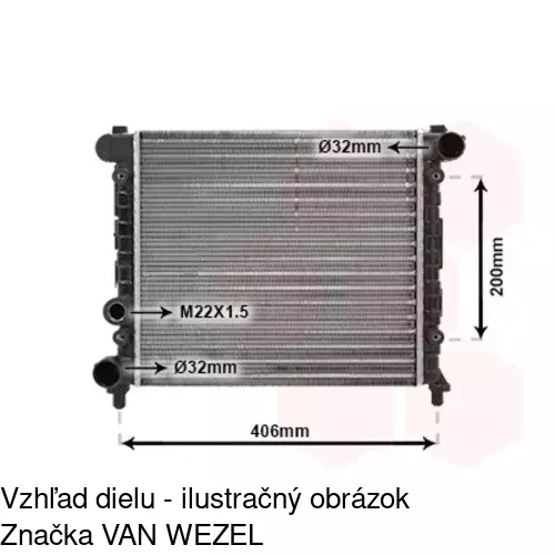 Chladiče vody POLCAR 671108-0 - obr. 1