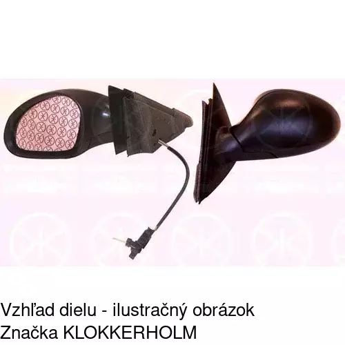 Rám vonkajšieho zrkadla POLCAR 673054TM - obr. 2