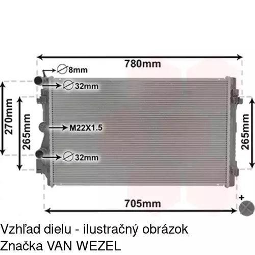 Chladiče vody 673208-1 /POLCAR/ - obr. 4