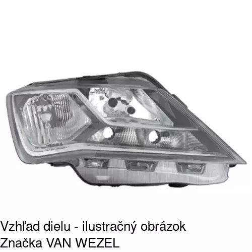 Hlavný reflektor POLCAR 67B210-V - obr. 2