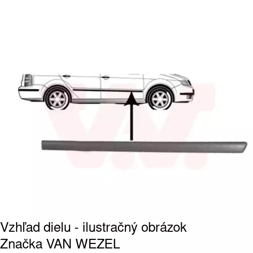 Lišta dverí POLCAR 69130032