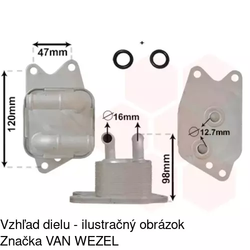 Chladiče oleja POLCAR 6915L8-1 - obr. 3