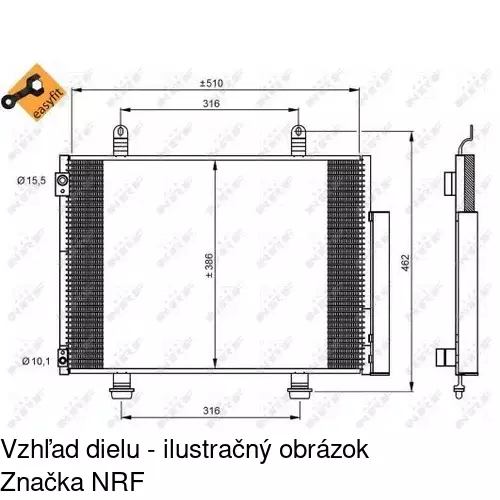 Chladiče klimatizácie POLCAR 7415K8C1S