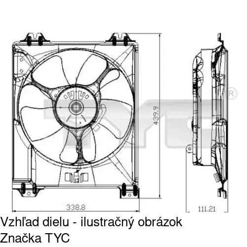 Ventilátory chladičov POLCAR 743523W3