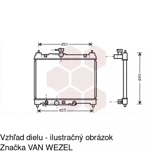 Chladiče vody POLCAR 8103086K - obr. 1