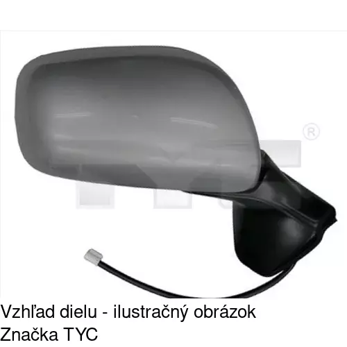 Vonkajšie zrkadlo POLCAR 8116515E