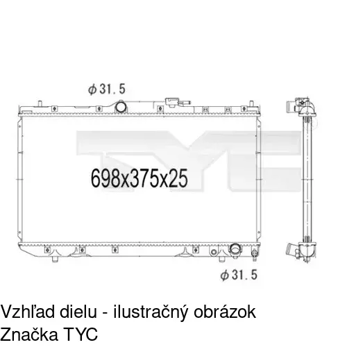 Chladiče vody POLCAR 812308-5