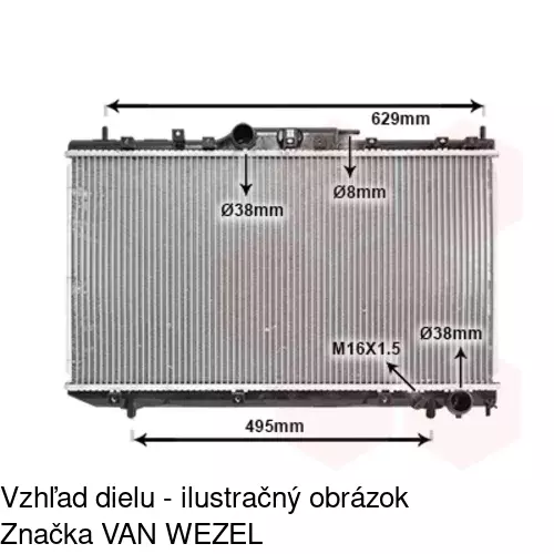 Chladiče vody POLCAR 812408-4 - obr. 2