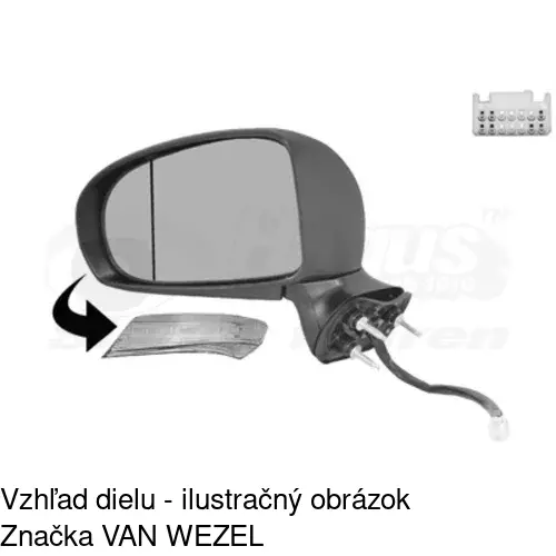 Vonkajšie zrkadlo POLCAR 8127515M