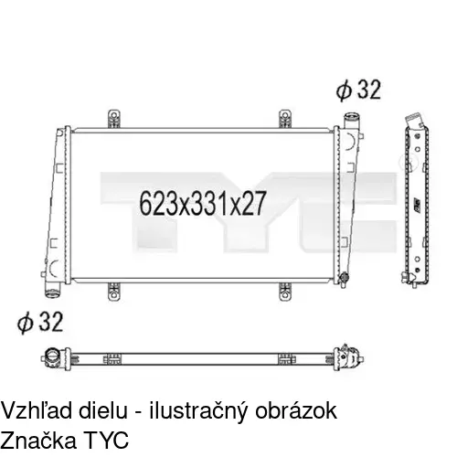 Chladiče vody POLCAR 904008-2