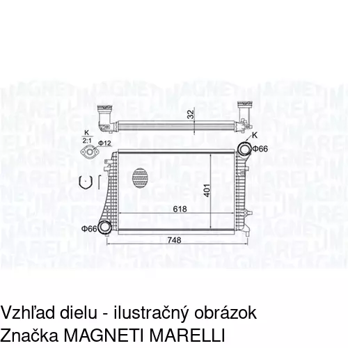 Chladiče vzduchu (Intercoolery) POLCAR 9513J83X - obr. 1