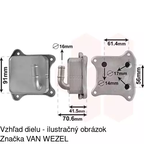 Chladiče oleja POLCAR 9518L8-2 - obr. 5